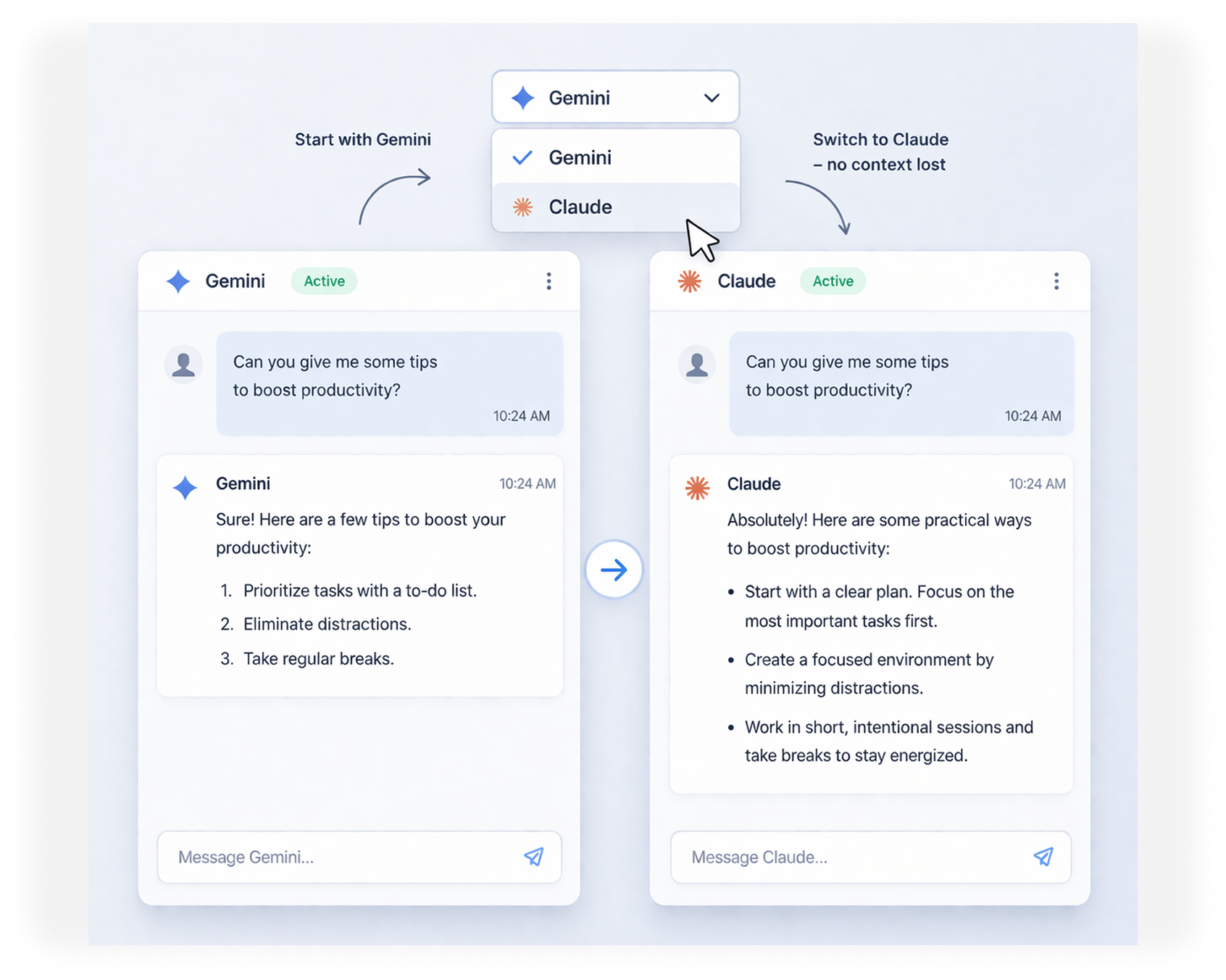 Switch Models Mid-Conversation